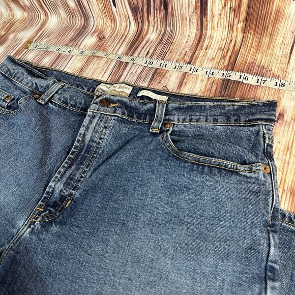 Vintage Y2K Old Navy BOOT CUT Size 16 Blue Mid Rise Jeans Denim Pants 36x31 - Picture 6 of 10